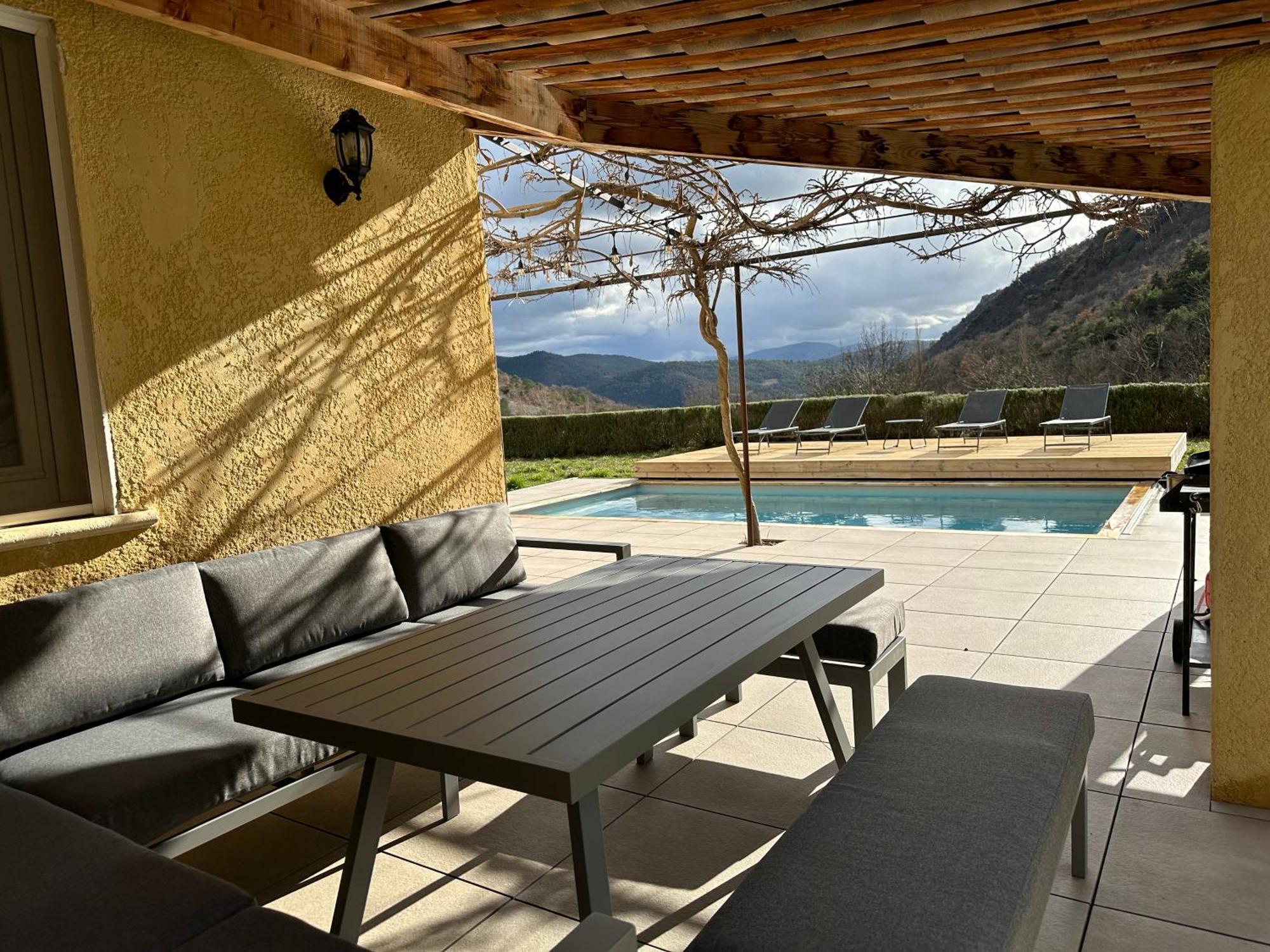 Estive Des Angelettes Piscine Chauffee Sauna Saint-Ferréol-Trente المظهر الخارجي الصورة